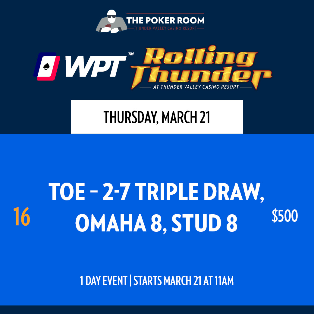Event 16 - WPT - TOE