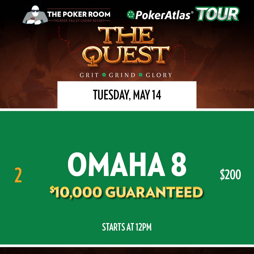 Event 2 - PokerAtlas - Omaha 8