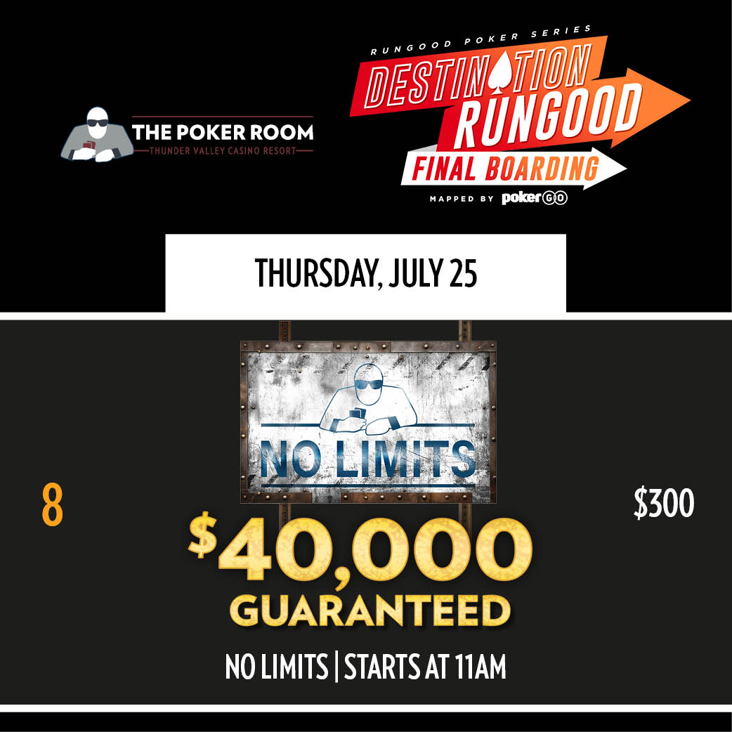 Event 8 - RunGood - No Limits $40k